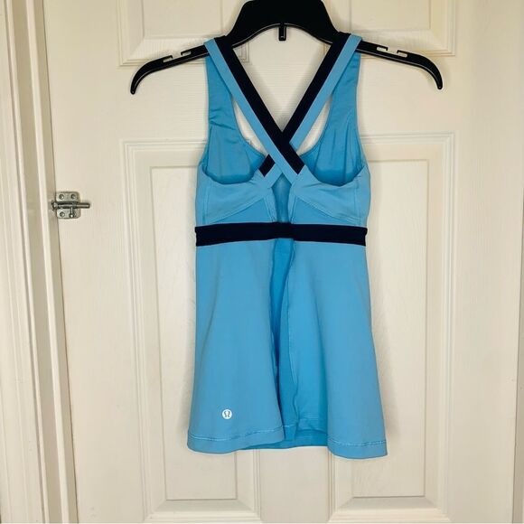 Lululemon Stuff Your Bra Tank II Blue Moon/Inkwell Size 4 - Picture 6 of 8
